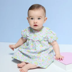 Jacadi Dresses|Baby girl dress in Liberty fabric White/Multicolour