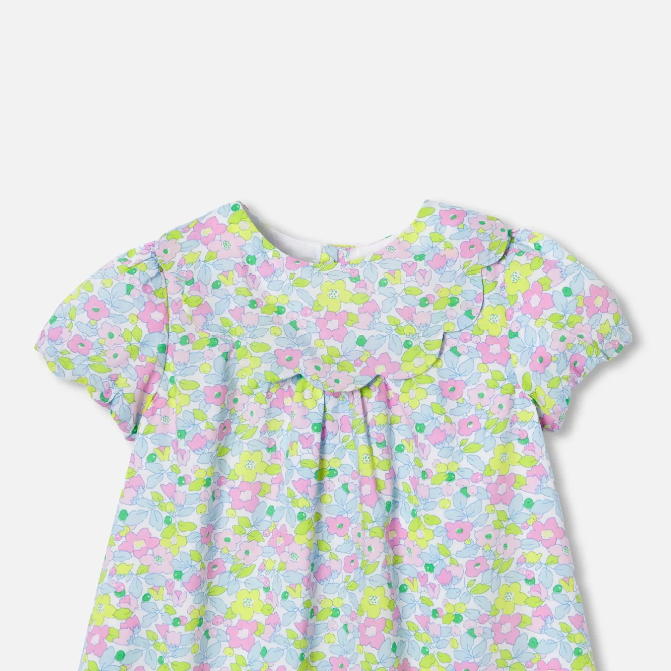 Jacadi Dresses|Baby girl dress in Liberty fabric White/Multicolour