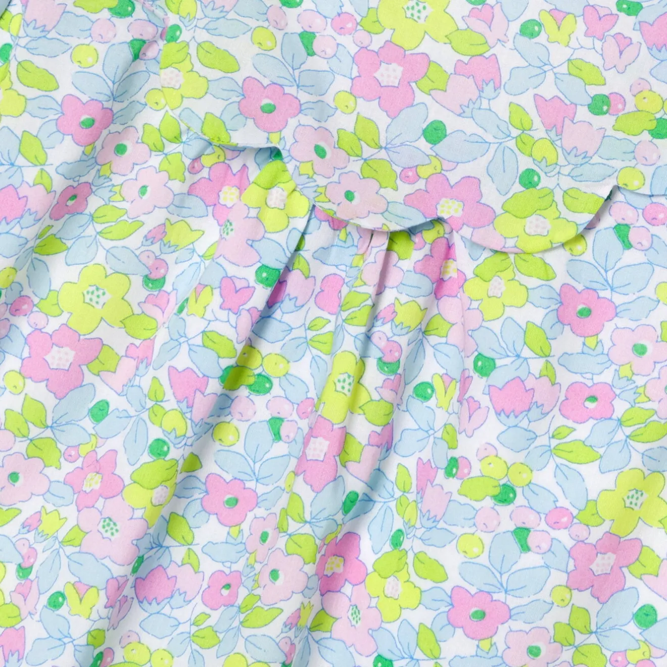 Jacadi Dresses|Baby girl dress in Liberty fabric White/Multicolour