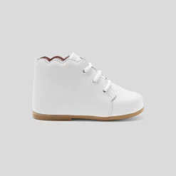 Jacadi Ankle & Lined Boots|Baby girl first ankle boots Jacadi White