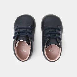 Jacadi Ankle & Lined Boots|Baby girl first ankle boots Jacadi Navy