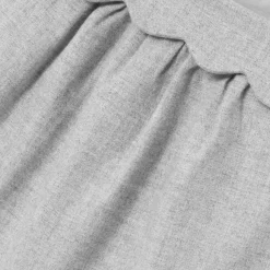 Jacadi Dresses|Baby girl flannel pinafore dress Jacadi light Heather Grey
