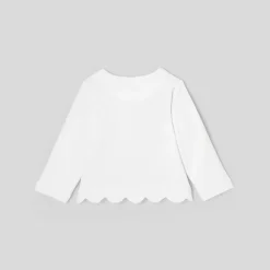 Jacadi Cardigans, Sweaters And Sweatshirts|Baby girl fleece cardigan Jacadi White