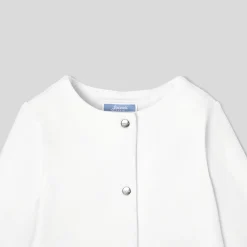 Jacadi Cardigans, Sweaters And Sweatshirts|Baby girl fleece cardigan Jacadi White