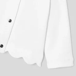Jacadi Cardigans, Sweaters And Sweatshirts|Baby girl fleece cardigan Jacadi White