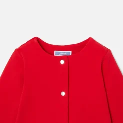 Jacadi Cardigans, Sweaters And Sweatshirts|Baby girl fleece cardigan Jacadi Red