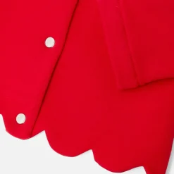 Jacadi Cardigans, Sweaters And Sweatshirts|Baby girl fleece cardigan Jacadi Red