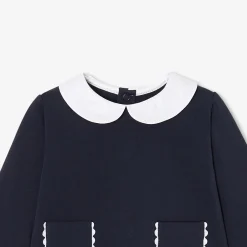 Jacadi Bloomers, Overalls And Sets|Baby girl fleece comfort set Light navy