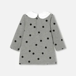 Jacadi Dresses|Baby girl fleece dress Jacadi Dark grey