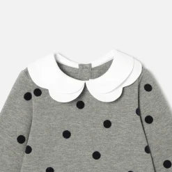 Jacadi Dresses|Baby girl fleece dress Jacadi Dark grey
