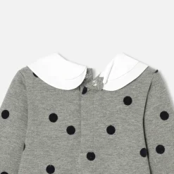 Jacadi Dresses|Baby girl fleece dress Jacadi Dark grey