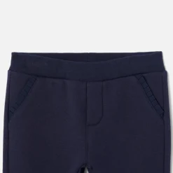 Jacadi Pants And Shorts|Baby girl fleece sweatpants Jacadi Navy