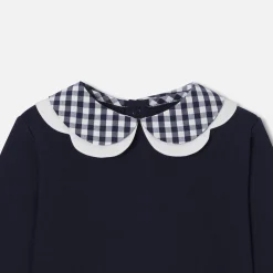 Jacadi Cardigans, Sweaters And Sweatshirts|Baby girl fleece sweatshirt Jacadi Navy