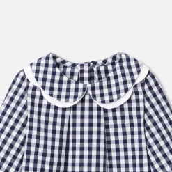 Jacadi Blouses|Baby girl gingham blouse Blue/White