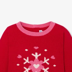 Jacadi Cardigans, Sweaters And Sweatshirts|Baby girl Holiday sweater Jacadi Red