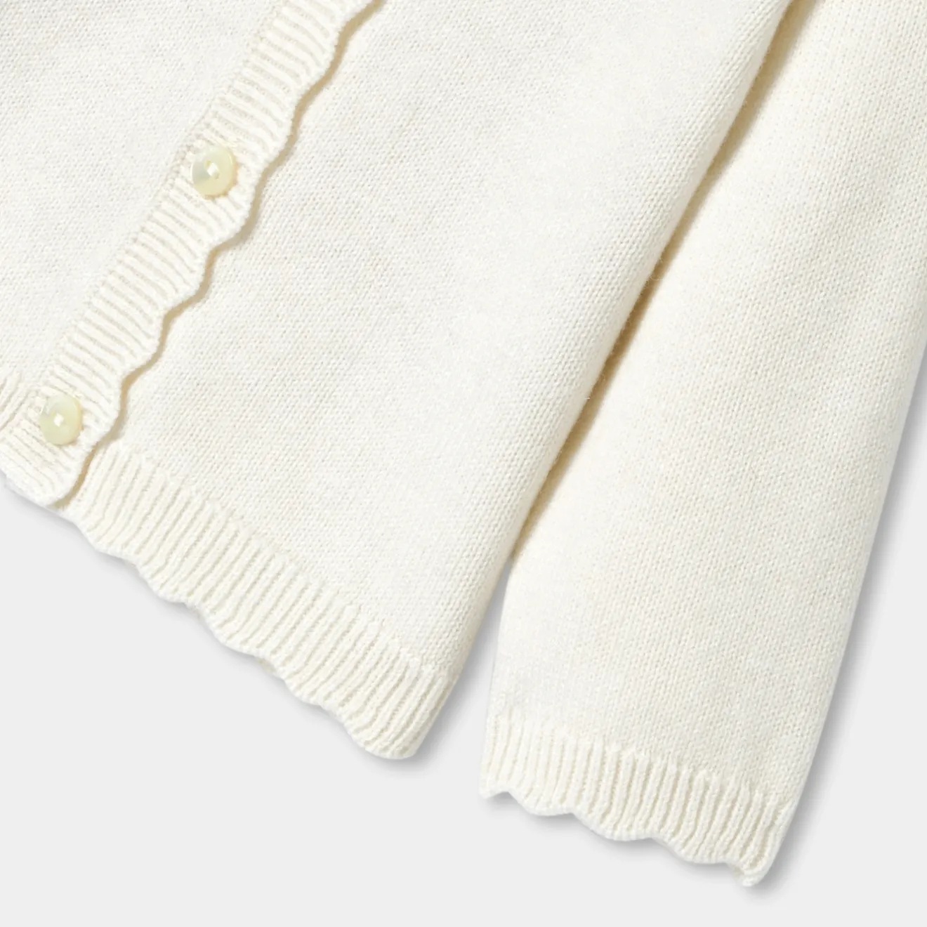 Jacadi Jumpers, Sweatshirts And Cardigans|Baby girl jersey cardigan Jacadi soft white