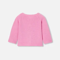 Jacadi Jumpers, Sweatshirts And Cardigans|Baby girl jersey cardigan Medium Pink