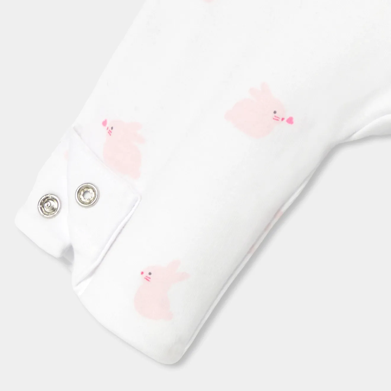 Jacadi Bloomers, Overalls And Sets|Baby girl jersey jumpsuit White/Pink