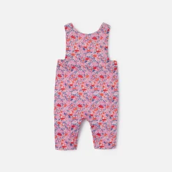 Jacadi Bloomers, Overalls And Sets|Baby girl jumpsuit in Liberty fabric Pink/Multicolour