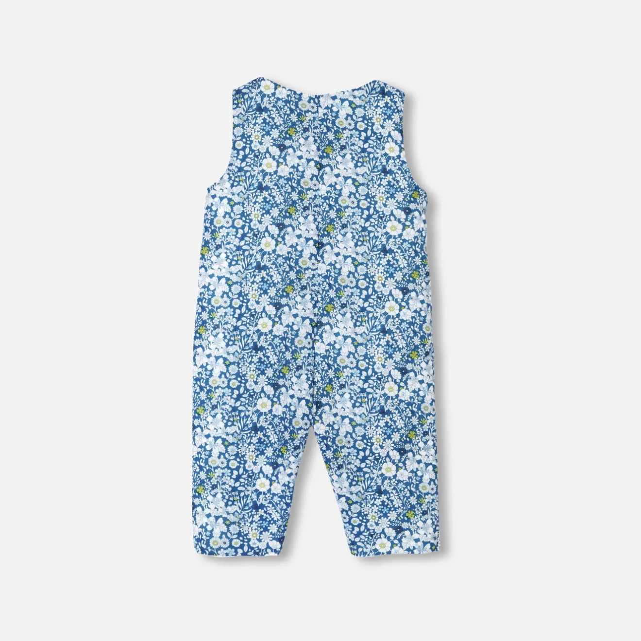 Jacadi Bloomers, Overalls And Sets|Baby girl jumpsuit in Liberty fabric Blue/Multicolour