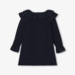 Jacadi Dresses|Baby girl knitted dress Jacadi Navy