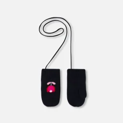 Jacadi Accessories|Winter Accessories|Baby girl knitted mittens Jacadi Navy