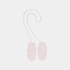 Jacadi Accessories|Winter Accessories|Baby girl knitted mittens Jacadi Powder Pink
