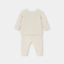 Jacadi Bloomers, Overalls And Sets|Baby girl knitwear set Jacadi soft white