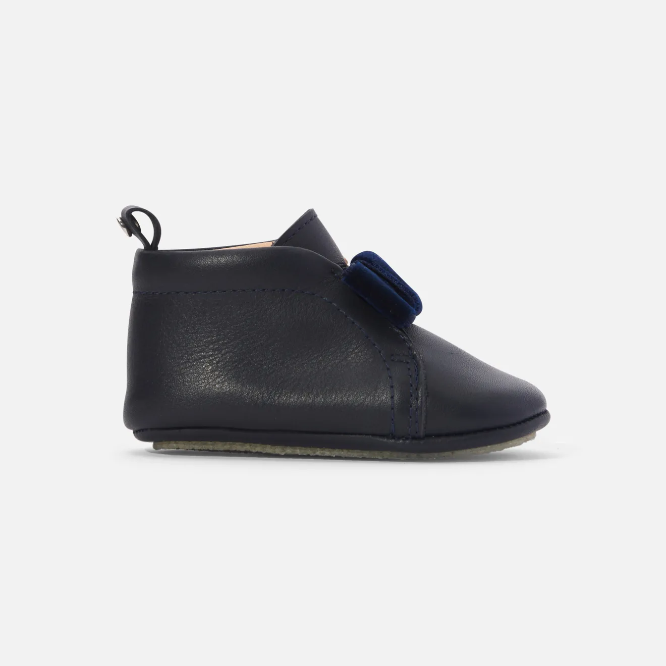 Jacadi Slippers|Soft Leather Slippers|Baby girl leather slippers Jacadi Navy