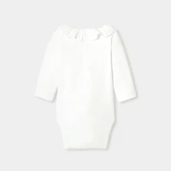 Jacadi Bodysuits|Baby girl long-sleeved bodysuit Jacadi White
