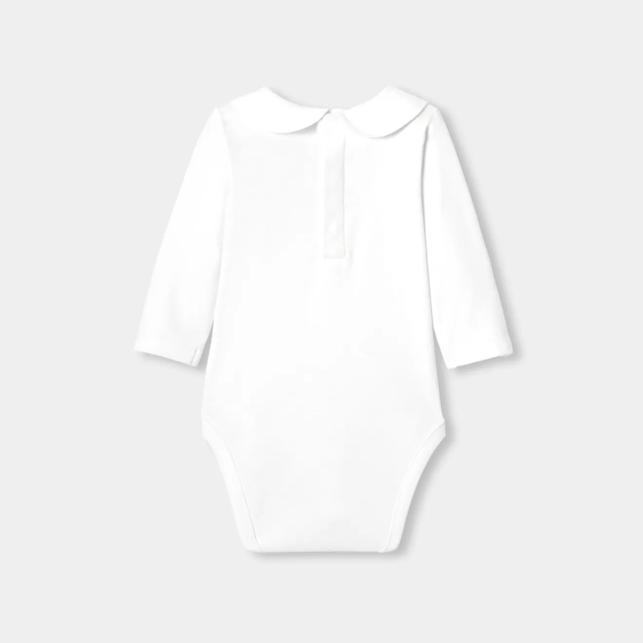 Jacadi Bodysuits|Baby girl long-sleeved bodysuit Jacadi White