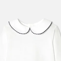 Jacadi Polos And T-Shirts|Baby girl long-sleeved T-shirt Jacadi White