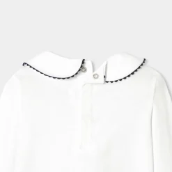 Jacadi Polos And T-Shirts|Baby girl long-sleeved T-shirt Jacadi White