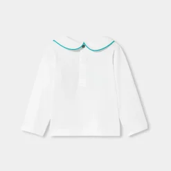 Jacadi Polos And T-Shirts|Baby girl long-sleeved T-shirt Jacadi White