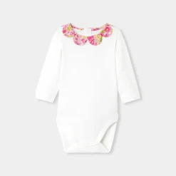 Jacadi Bodysuits|Baby girl long sleeves bodysuit White/Multicolour