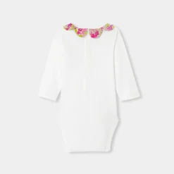 Jacadi Bodysuits|Baby girl long sleeves bodysuit White/Multicolour
