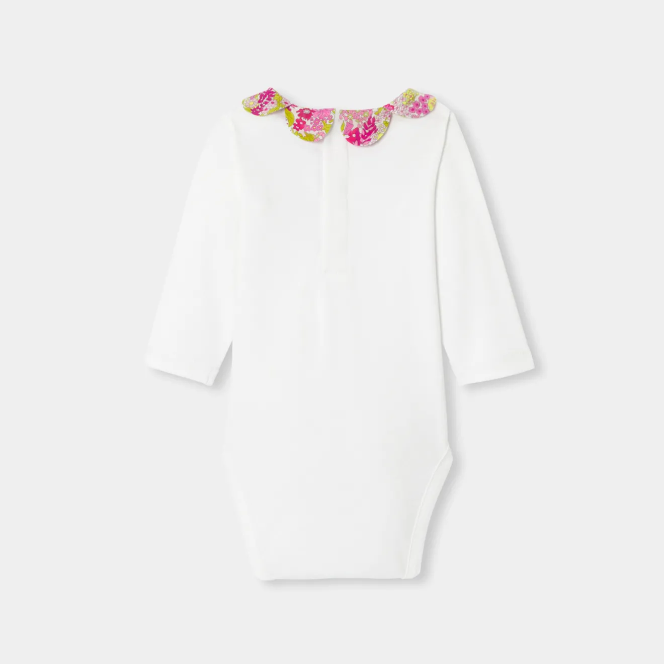 Jacadi Bodysuits|Baby girl long sleeves bodysuit White/Multicolour