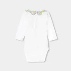 Jacadi Bodysuits|Baby girl long sleeves bodysuit Jacadi White
