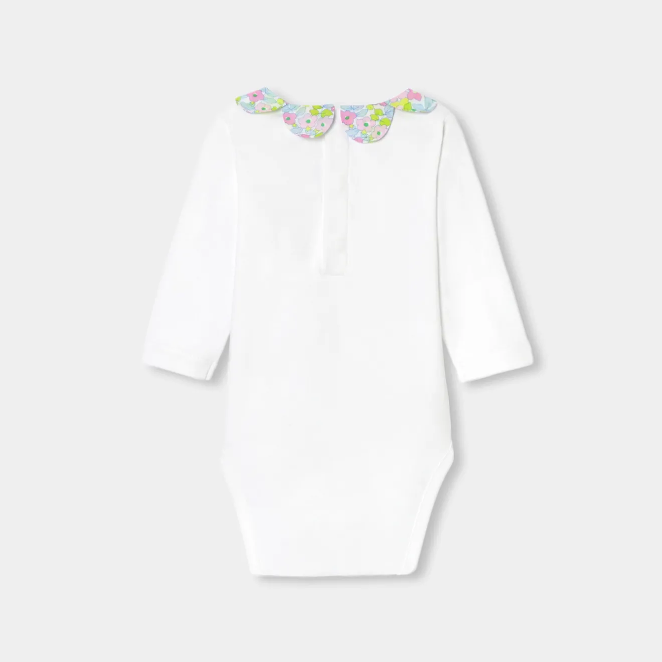 Jacadi Bodysuits|Baby girl long sleeves bodysuit Jacadi White