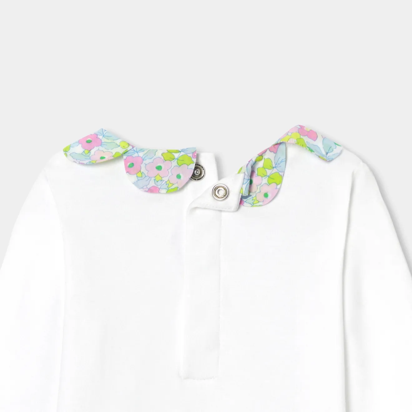 Jacadi Bodysuits|Baby girl long sleeves bodysuit Jacadi White