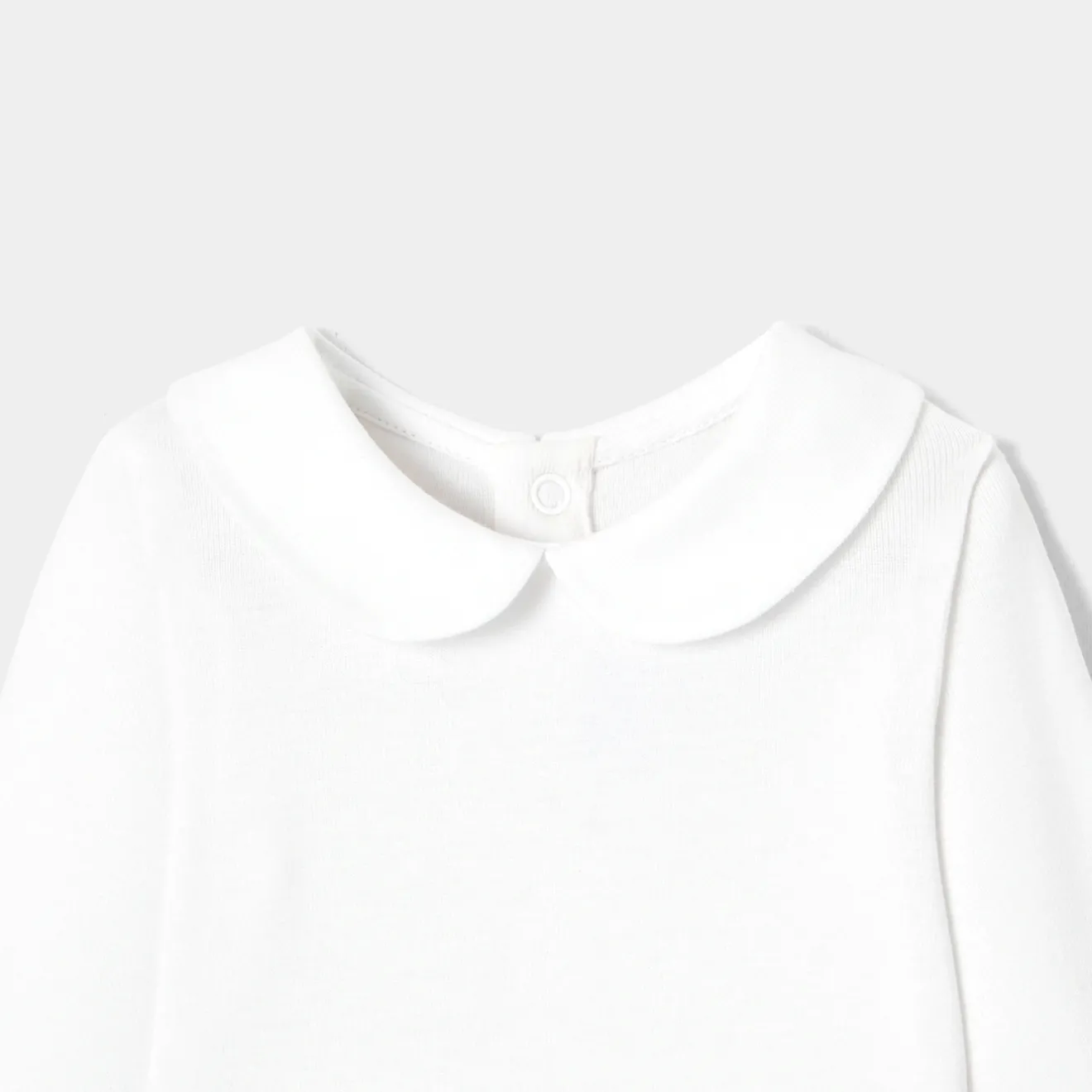 Jacadi Bodysuits|Baby girl long sleeves bodysuit Jacadi White