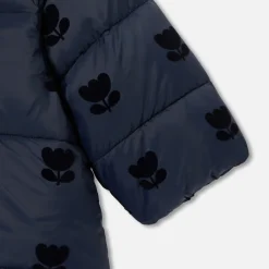 Jacadi Toddler Coats & Puffer Jackets|Coats And Outerwear|Baby girl mid-length jacket Jacadi Navy