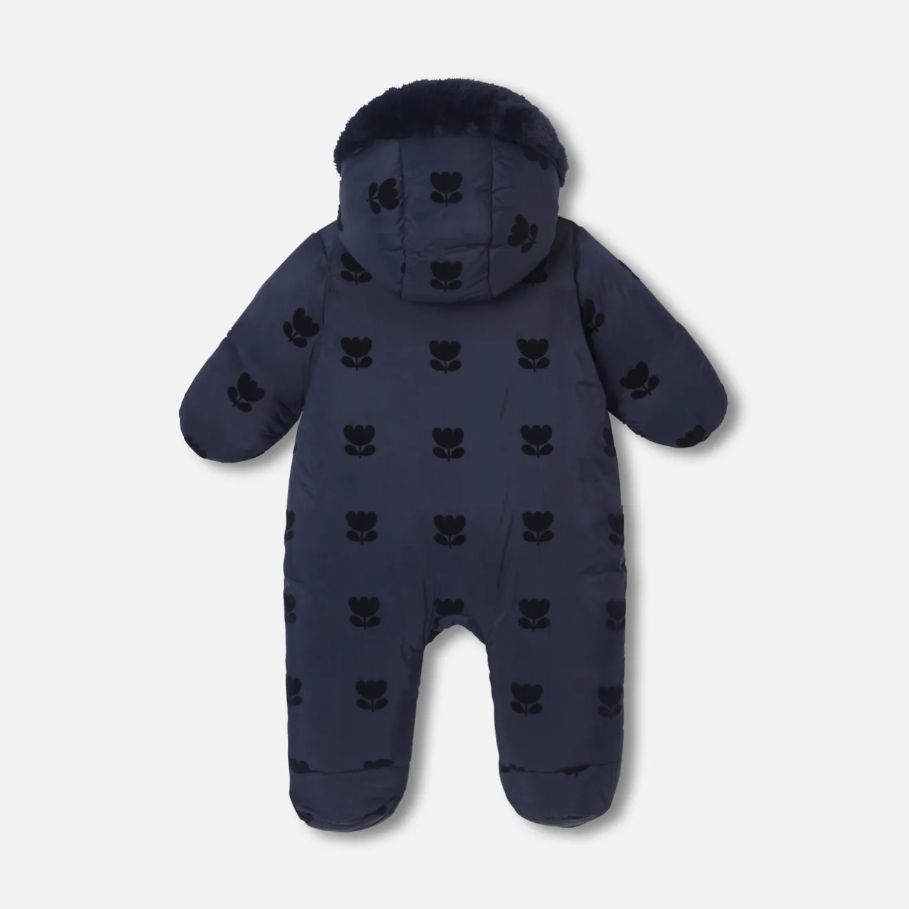 Jacadi Coats And Outerwear|Baby Snowsuits & Burnous|Baby girl nylon snowsuit Jacadi Navy