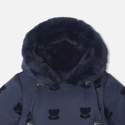 Jacadi Coats And Outerwear|Baby Snowsuits & Burnous|Baby girl nylon snowsuit Jacadi Navy