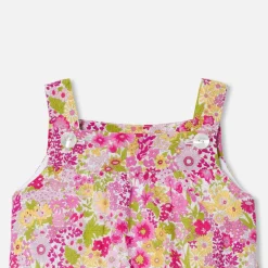 Jacadi Bloomers, Overalls And Sets|Baby girl overalls in Liberty fabric Pink/Multicolour