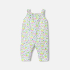 Jacadi Bloomers, Overalls And Sets|Baby girl overalls in Liberty fabric White/Multicolour