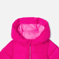 Jacadi Coats And Outerwear|Girl Coats & Puffer Jackets|Baby girl padded jacket Grenadine Pink