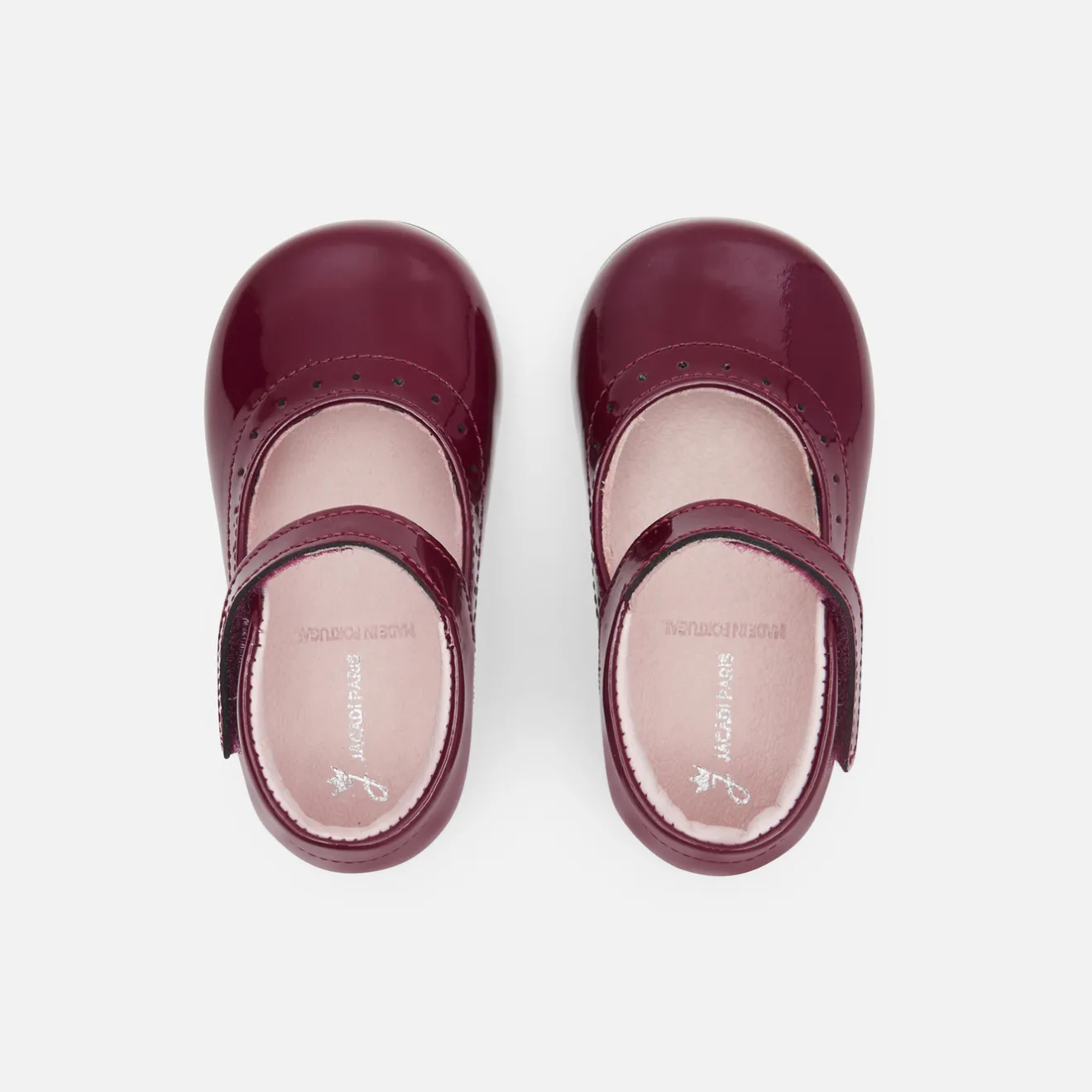 Jacadi Mary Janes, T-Straps And Ballet Flats|Baby girl patent leather Mary Janes Burgundy