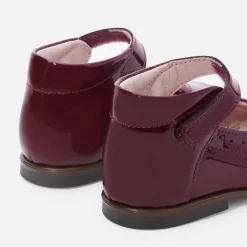 Jacadi Mary Janes, T-Straps And Ballet Flats|Baby girl patent leather Mary Janes Burgundy