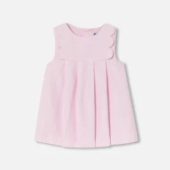 Jacadi Dresses|Baby girl pinafore dress Light Powder Pink